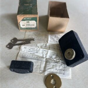 Black and Gold Rim Springlatch